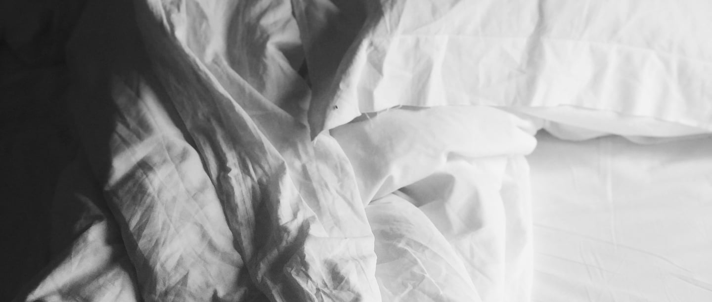 White bed linen