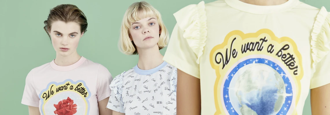 Women with t-shirts from Viktor&Rolf Collection