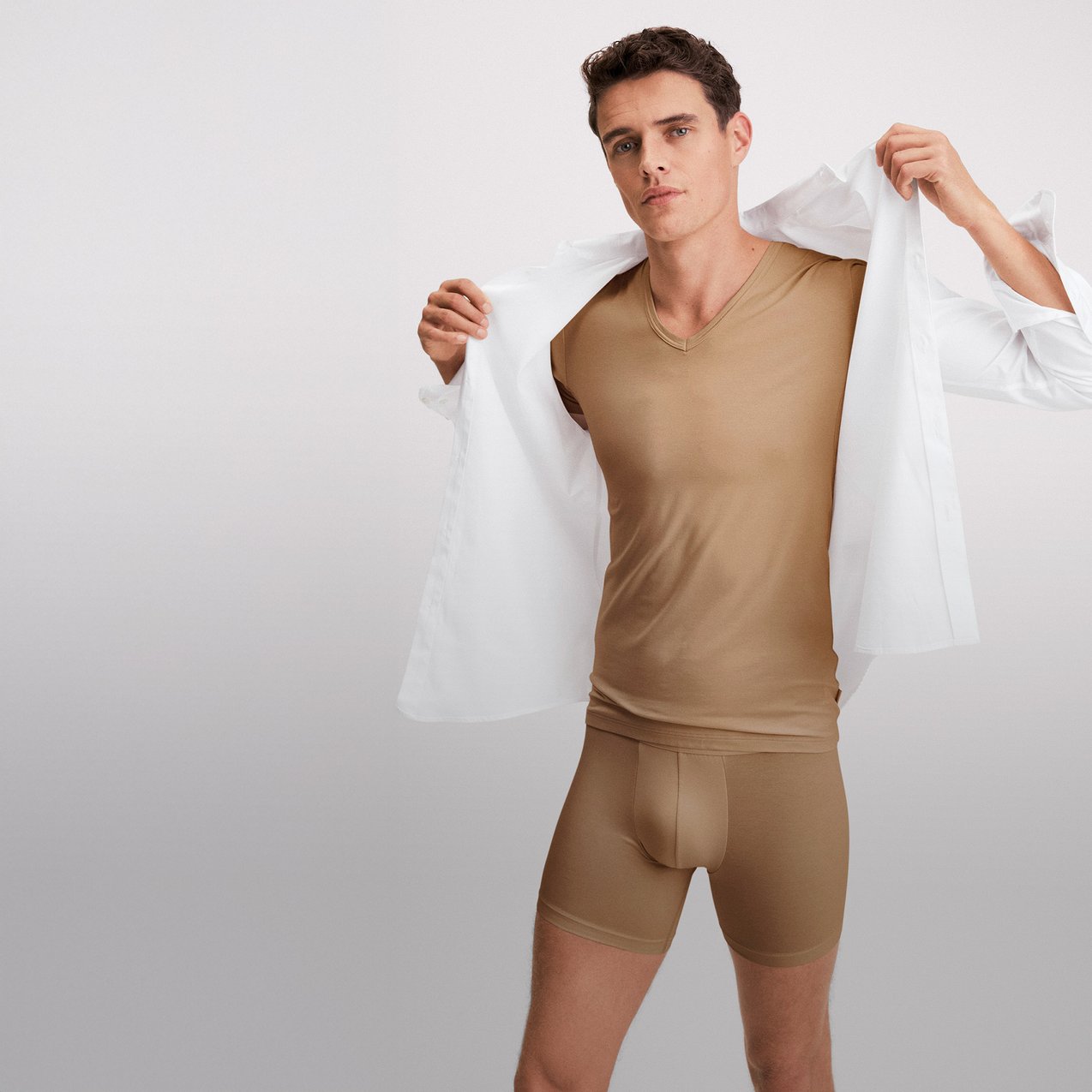 Die neue kühlende Unterwäsche Serie Natural Cooling für Herren.