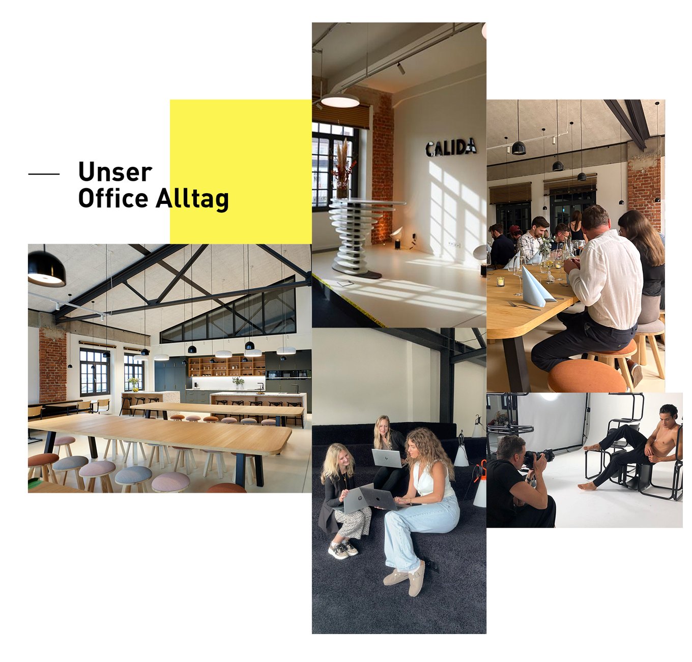 Office Alltag Collage