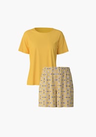 Damen Nachtwäsche Oberteile und Unterteile in Gelbtöne zum Kombinieren.