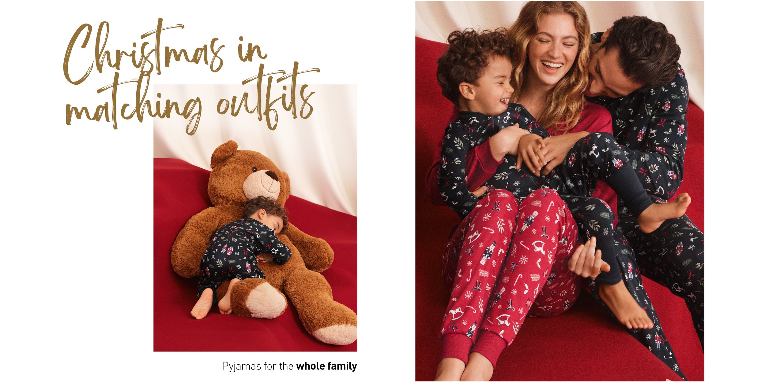 Collage Pyjamas im Partnerlook