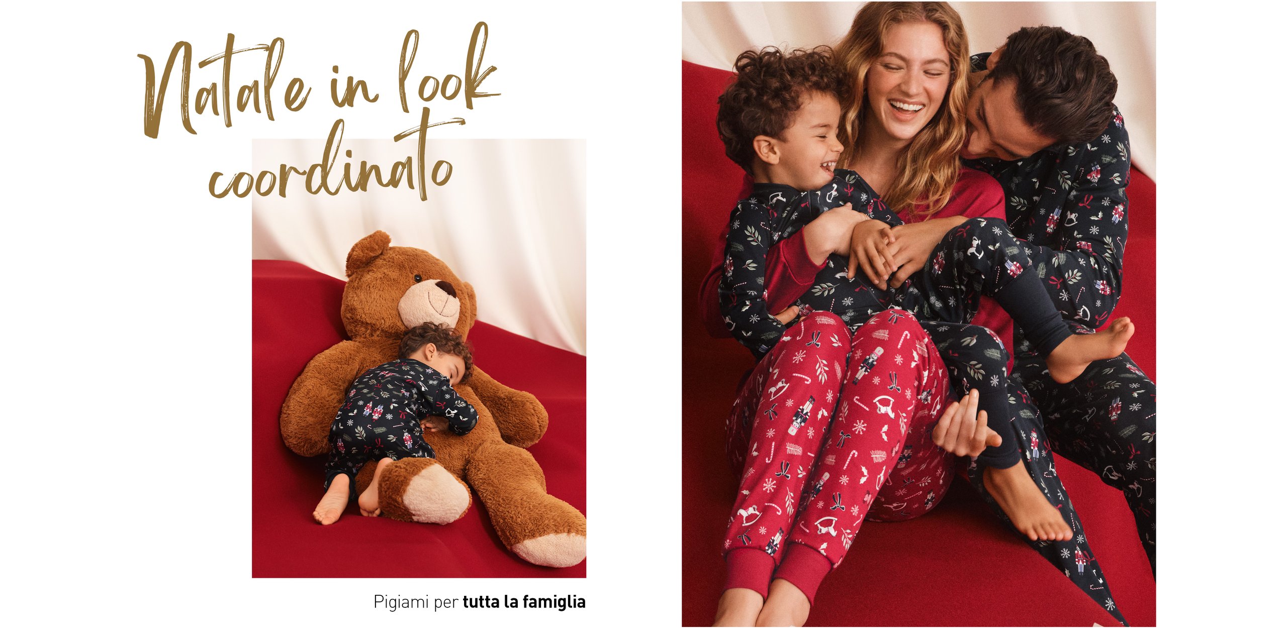 Collage Pyjamas im Partnerlook