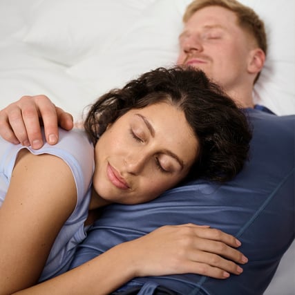 Woman and a men in DEEPSLEEPWEAR Pyjamas.