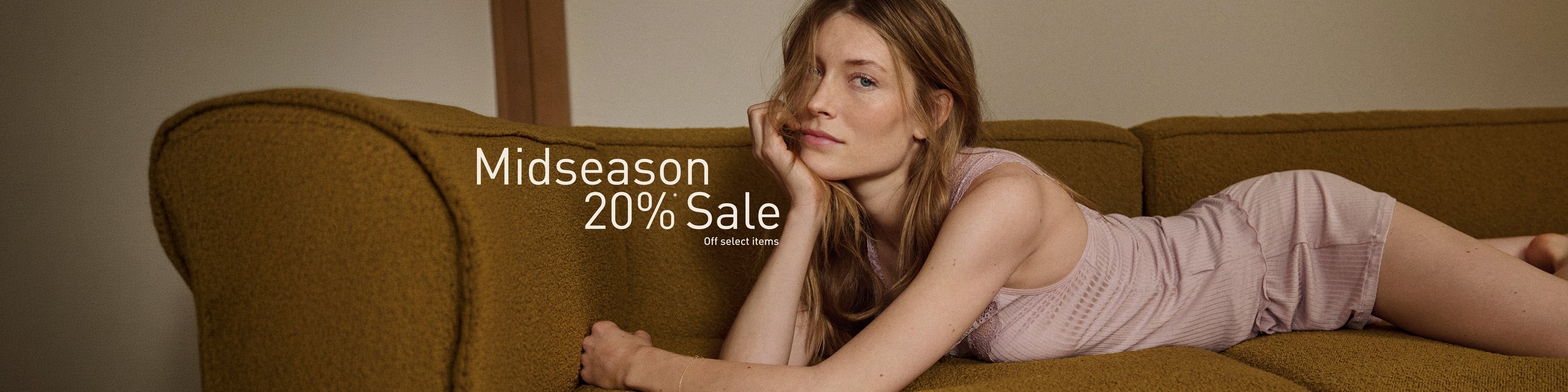 Midseason Sale 20% off selected items.