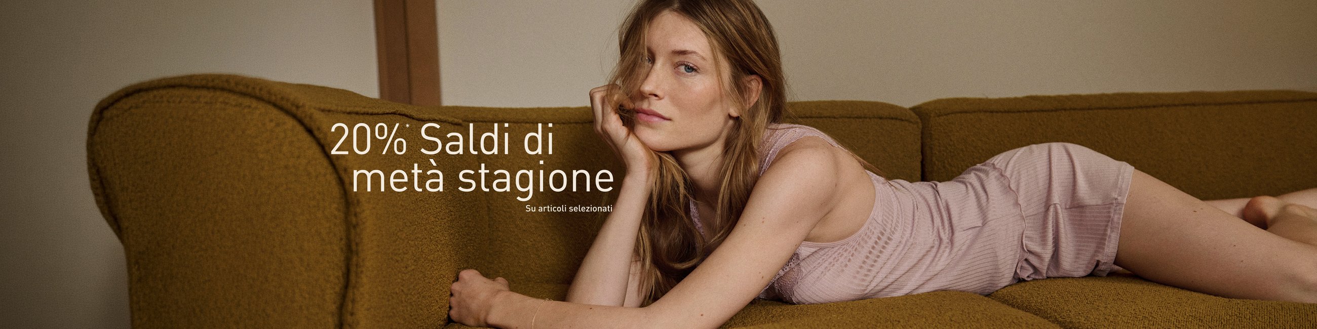 Saldi di mezza stagione 20% su articoli selezionati.