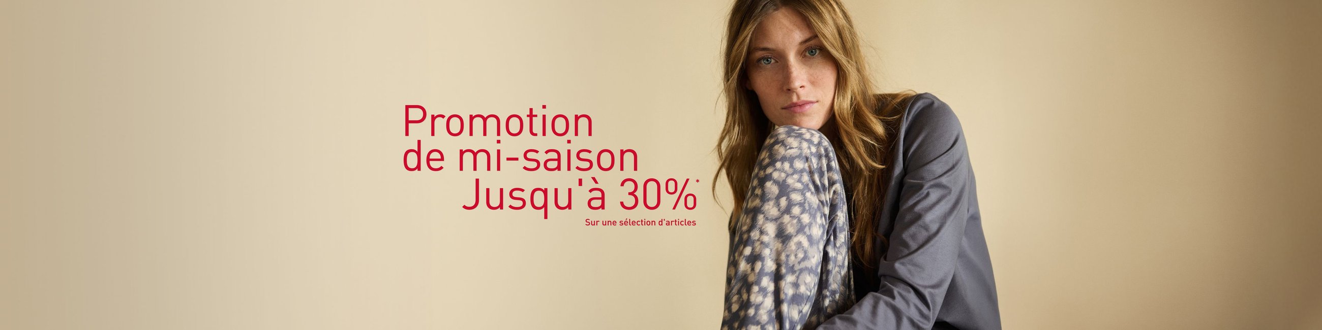 Vente de mi-saison 30% sur les articles sélectionnés.