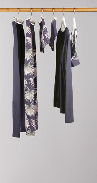 The picture shows a pile of nightwear and underwear.