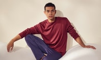 Man wears CALIDA pyjamas from the 'Relax Streamline' range
