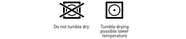 Drying symbols